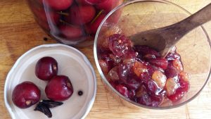 spoon into sterilised jars cherry chutney sonia cabano blog eatdrinkcapetown